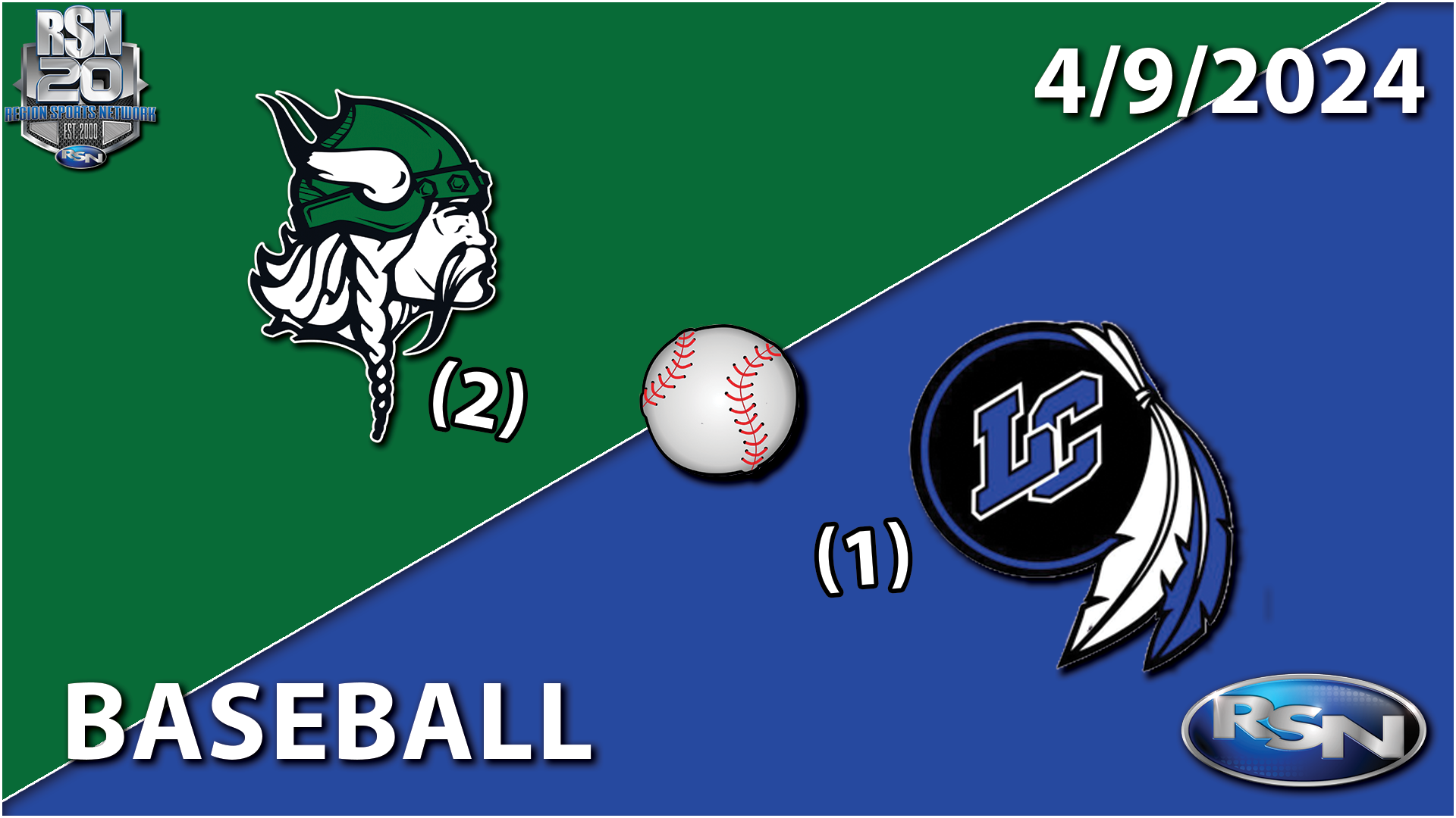 BASEBALL: #2 Valparaiso at #1 Lake Central 4/9/24 - Region Sports Network