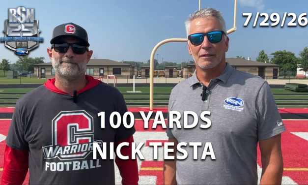 100 YARDS: Nick Testa – 7/29/26